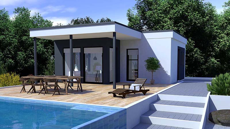 Custom Pool House Framing Phase Niagara