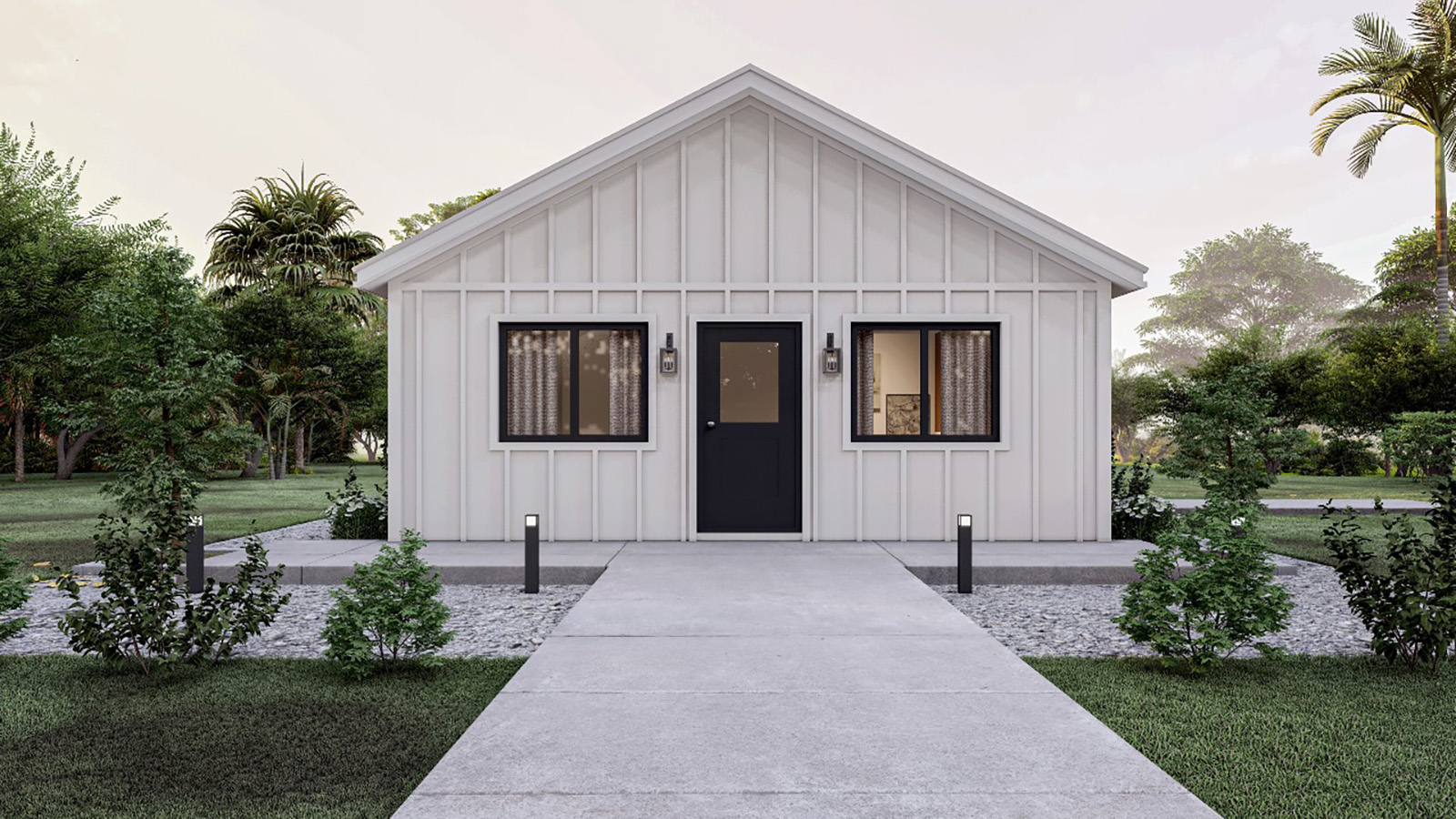 Custom detached garden suite floor plan layout
