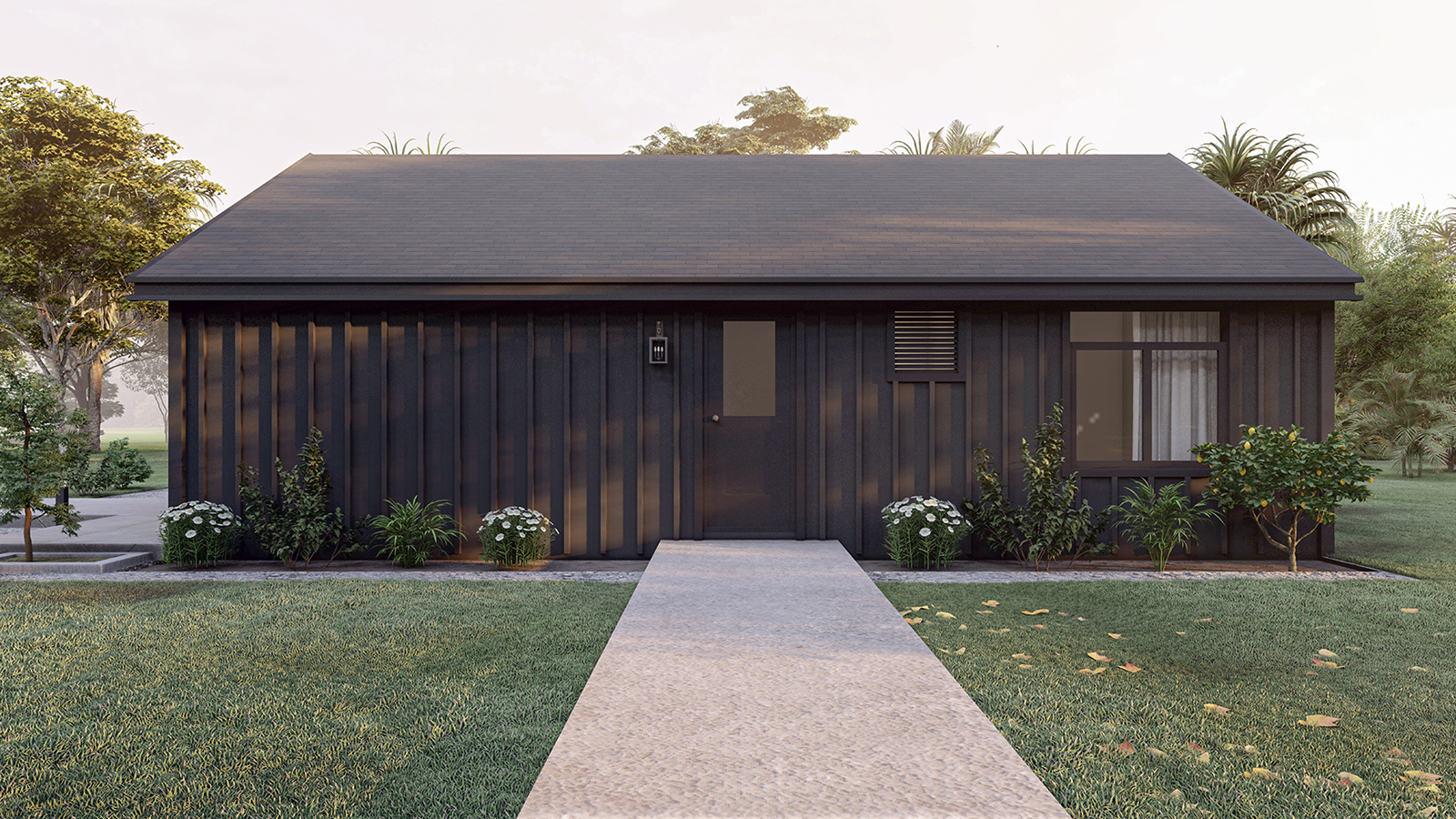 Model D 2 story family in law suite design rendering Niagara
